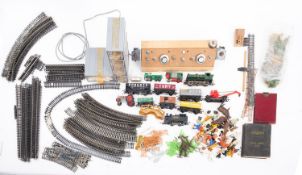 A collection of Hornby OO/HO gauge, including two locomotives and rolling stock ,