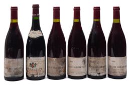 Five bottle of Crozes Hermitage, 1990, Graillot and a bottle of Jaboulet.