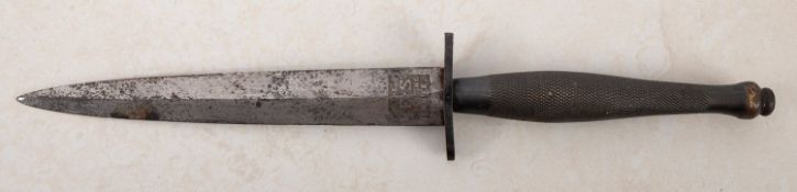 A Fairbairn Syke fighting knife by Wilkinson Sword Co Ltd of London.