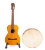 A Swedish Hagstrom 'Senorita' six-string classical guitar, serial number 104706, in hard shell case,