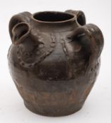 A studio pottery stoneware oil jug. Havi