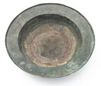 A Continental bronze alloy bowl, 19th ce