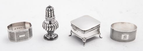 A mixed group of silver including; two B