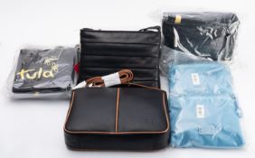 Tula. A group of four Tula black leather