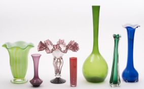 A collection of mid 20th Century art gla
