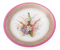 A circa 1880 Royal Worcester hand painte