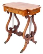 A Regency mahogany work table,
