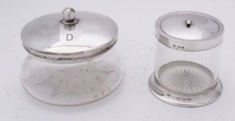 An Edward VI silver and glass dressing t