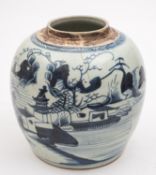 A 19th Century Chinese ginger jar. Glaze