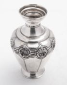 A Portuguese silver vase, Oporto, 1886-1