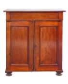 A Victorian mahogany side cabinet, mid 1