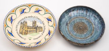 Two pieces of Devon studio pottery. Comp