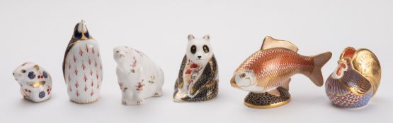 A Royal Crown Derby paperweight in the f