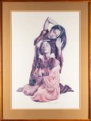 A Popo and Ruby Lee signed print, 106 x
