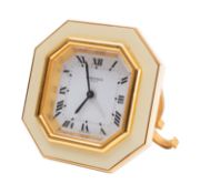 Cartier, Paris an octagonal brass and en
