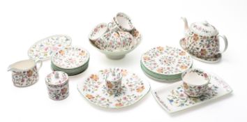 A Minton Haddon Hall pattern six piece t