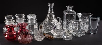 A collection of contemporary glassware.