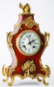 AD Mougin, a mid-Victorian French tortoiseshell and ormolu mantel clock