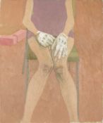 *Francis Hewlett (British, 1930-2012) - Gloves - Oil on canvas (unframed) - 60.5 x 50.