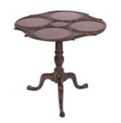 A George III mahogany supper table, possibly Irish,