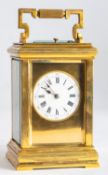 A French late-Victorian Anglaise carriage clock,