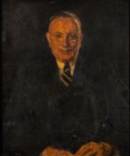 Thomas Cantrell Dugdale (British, 1880-1952) - Portrait of Walter Rougier Bramwell St John Gates,
