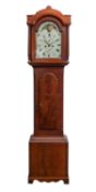A mahogany eight-day moonphase longcase clock,