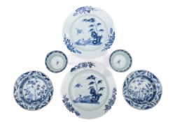 A mixed lot of Chinese blue and white porcelain,