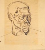 *Alfred Neville Lewis (South African, 1895-1972) - Pair of portrait studies of African man and woman