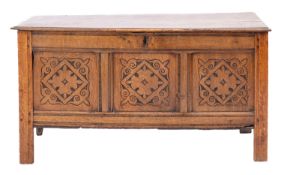 An oak coffer,
