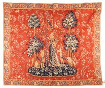 A French woven wall hanging in early Renaissance taste,
