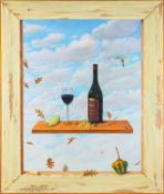 Leslie Folksman (American, Contemporary) - Still of wine,