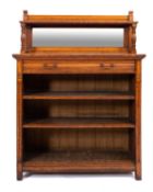 A Victorian oak bookcase, by Gilllow & Co,