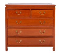 A Chinese hardwood chest of drawers,