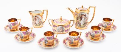 An Austrian Rosenthal porcelain cabaret set in the Vienna manner,