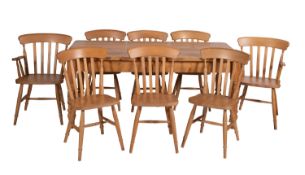 An associated kitchen dining suite,