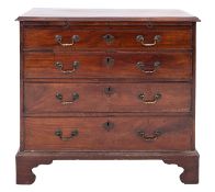 A late George II / early George III mahogany bachelor's chest,