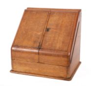 An Edwardian oak correspondence case,