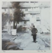 *James Hart Dyke (British, b.1966) - Going for a Meeting - Lithograph - 25.5 x 25.5cm - 48.5 x 65.