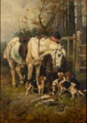 John Emms (British, 1844-1912) - A Boy's Companion-
