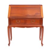 A Chinese stained hardwood bureau,
