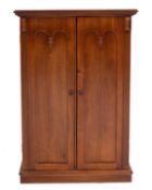 A mahogany collector's cabinet,