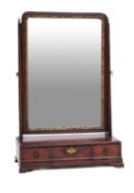 A mahogany dressing table mirror in George II style,
