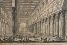 Giovanni Battista Piranesi (Italian, 1720-1778) - Spaccato interno della Basilica S.