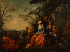 Follower of Jean-Antoine Watteau (French,1684-1721) - Fête champêtre,