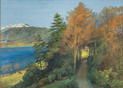 Arthur Joseph Palliser Severn (British, 1842-1931) -Coniston Lake -