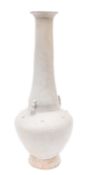 A Chinese Qingbai glazed vase the oviform body with slender tapering neck the shoulders with