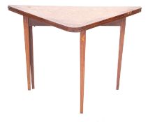 A Dutch walnut and marquetry folding card table,