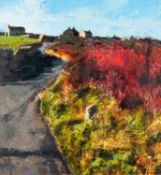 *Neil Davies (British, Contemporary) - Spring Sunshine, No One About, Rosemergy - Oil on board - 61.
