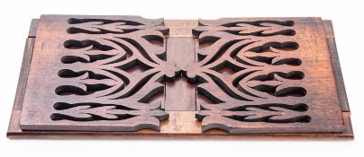 A Victorian rosewood book slide,